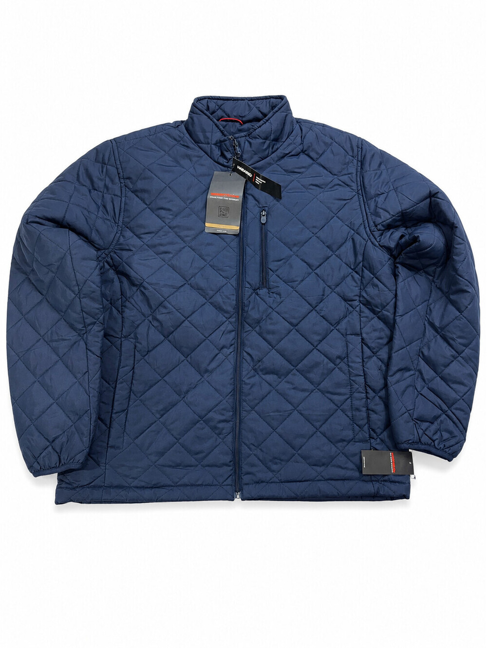 Hawke & Co. Men's Diamond Quilted Heritage Jacket Hawke Navy Sz L NWT